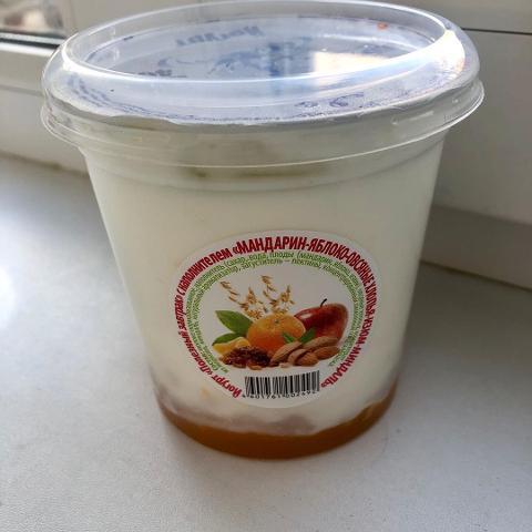 Фото - йогурт 3.5% мандарин, яблоко, овсяные хлопья Царко, Царская Капля