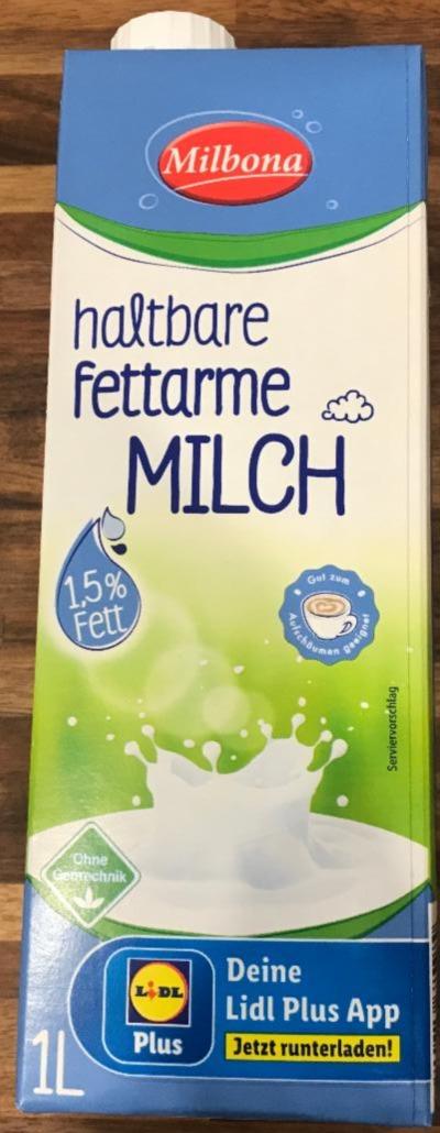 Фото - Haltbare fettarme Milch 1.5% Milbona