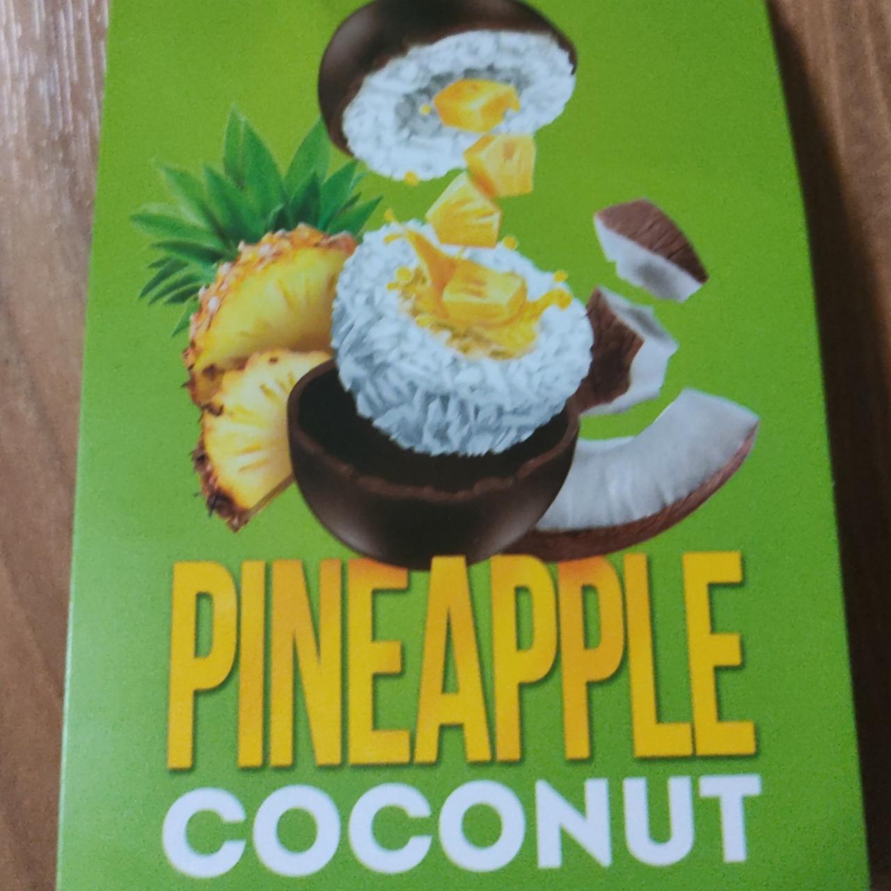 Фото - Конфеты шоколадные Pineapple coconut кокосовые с начинкой ананас Tropical Paradise