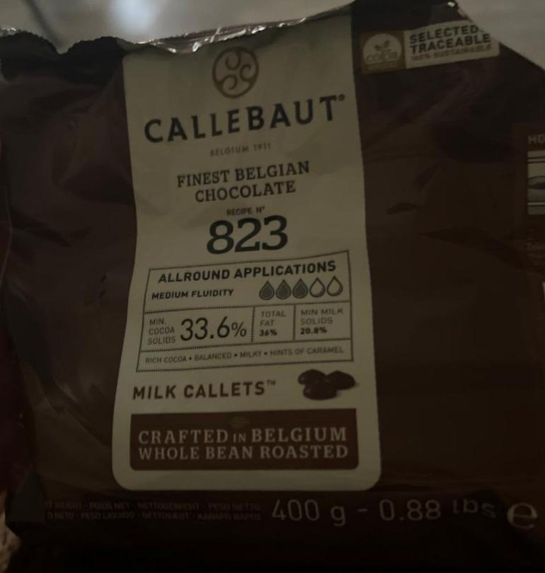 Фото - Шоколадные капли Callebaut 823