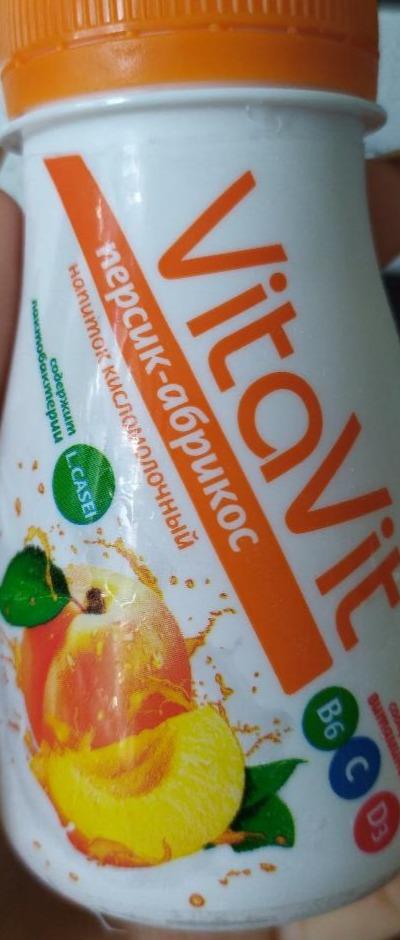 Фото - напиток кисломолочный персик-абрикос VitaVit