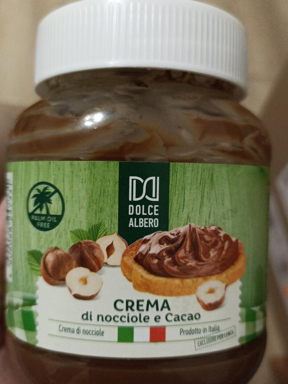 Фото - Crema di nocciole e cacao Dolce Albero