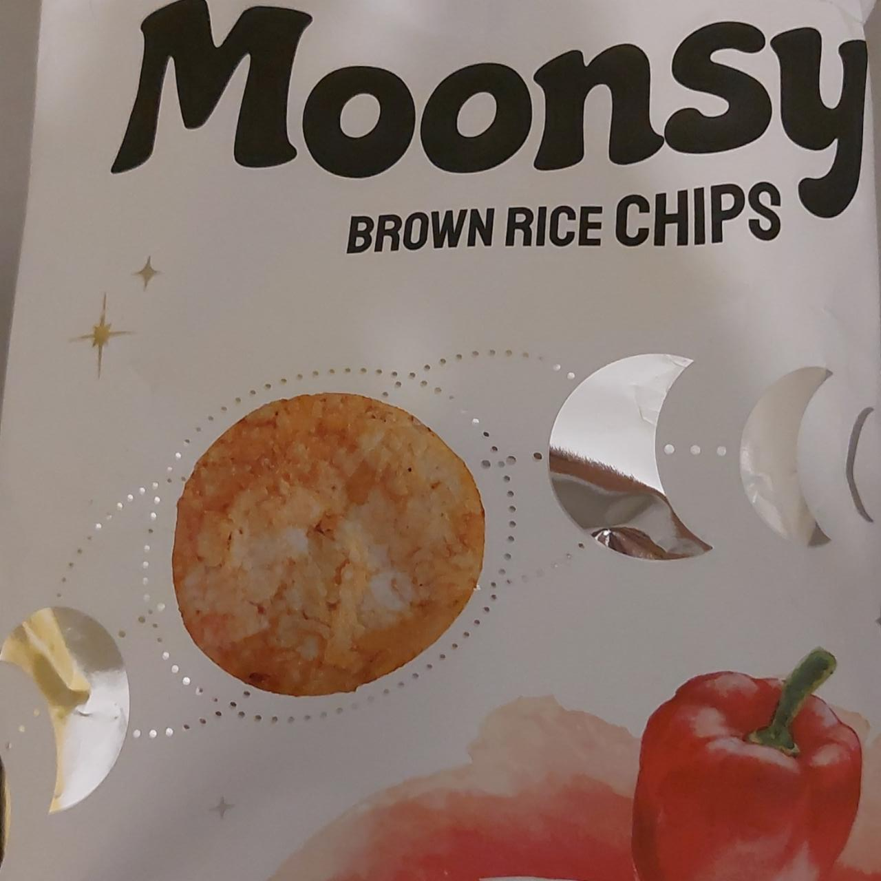 Фото - чипсы из бурого риса со вкусом паприки Moonsy
