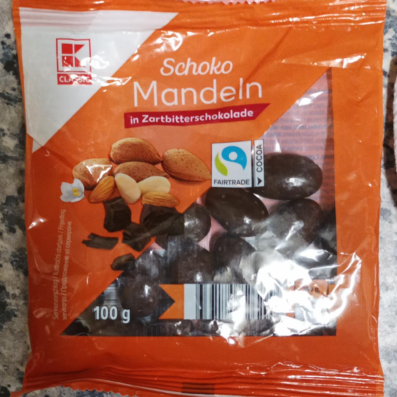 Фото - миндаль в темном шоколаде Schoko Mandeln K-Classic