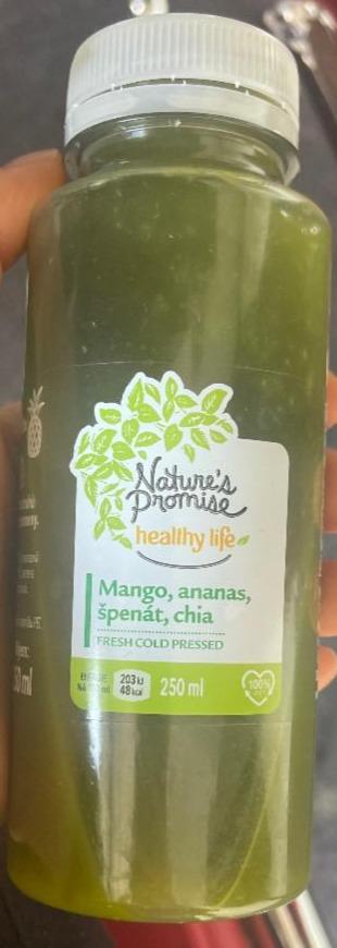 Фото - смузи манго-ананас-шпинат-чиа Nature's Promise