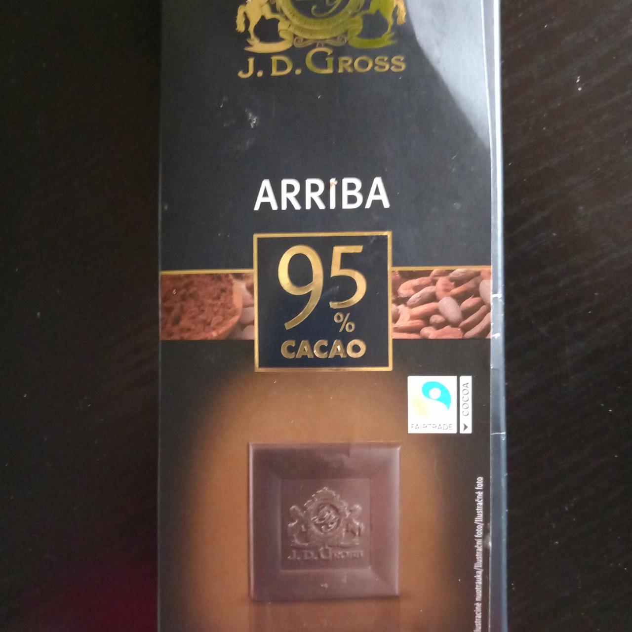 Фото - Шоколад черный Arriba Ekwador 95% J. D. Gross