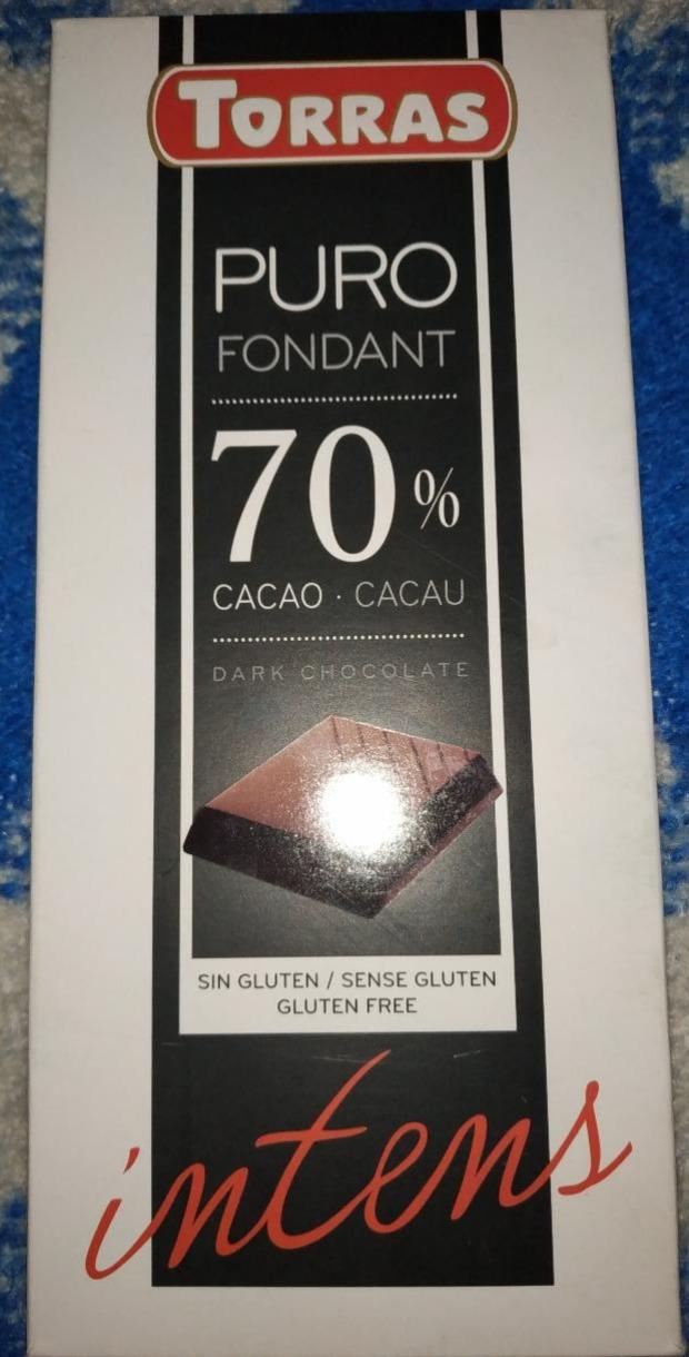 Фото - Шоколад puro fondant 70% Torras