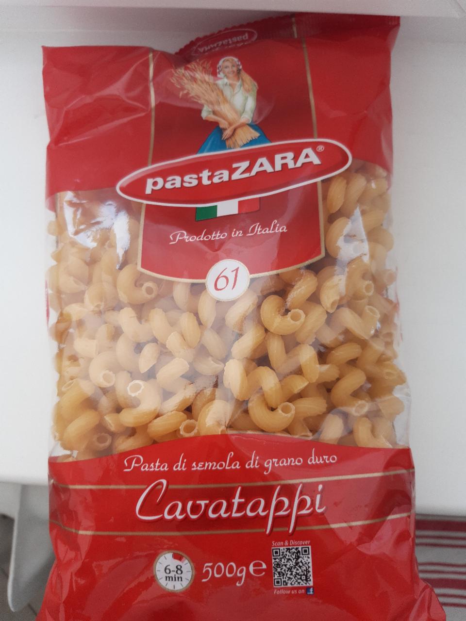 Фото - макаронные изделия спирали Cavatappi duté spirály Pasta Zara