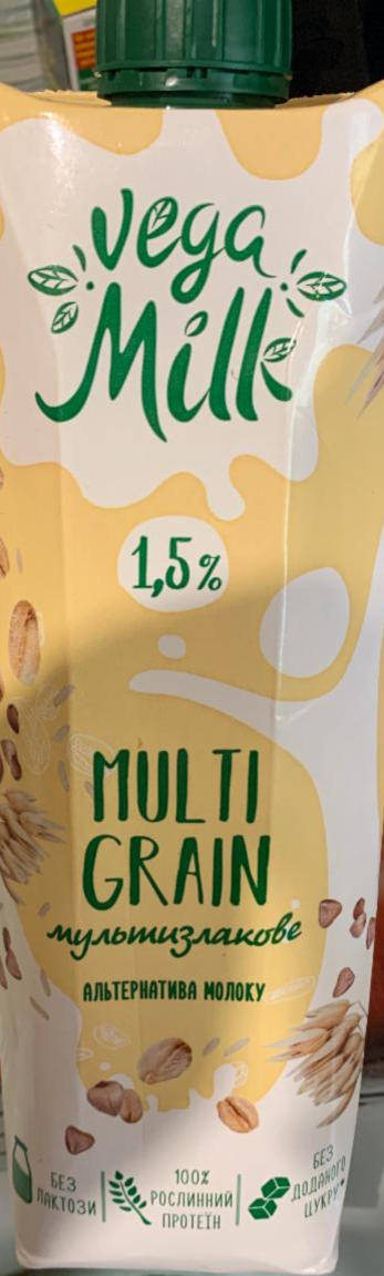 Фото - Напиток мультизлаковый 1.5% ультрапастеризованный Multi Grain Vega Milk