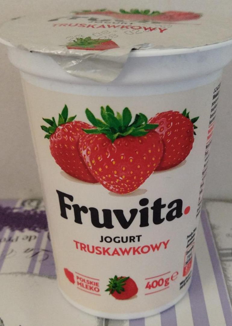 Фото - йогурт клубничный FruVita