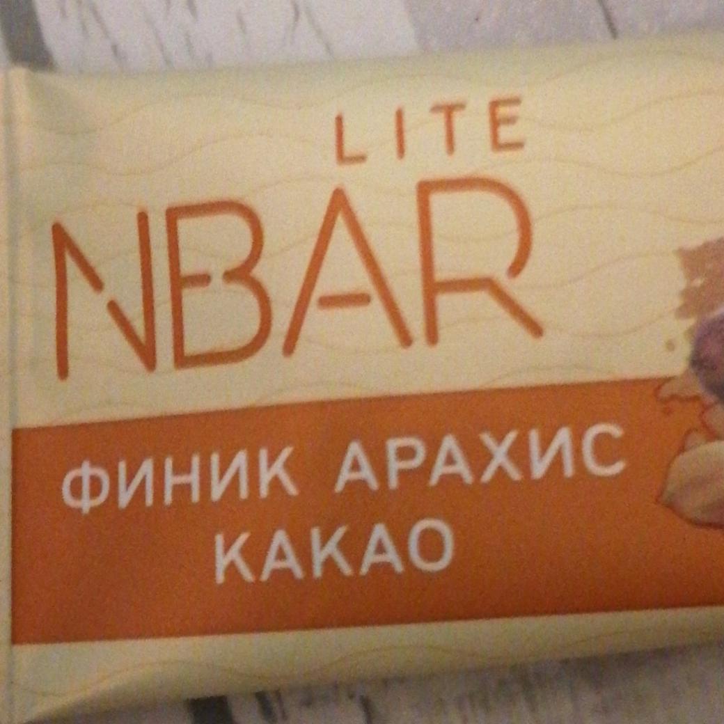 Фото - Батончик фруктово-ореховый Lite Арахис-какао NBAR Lite
