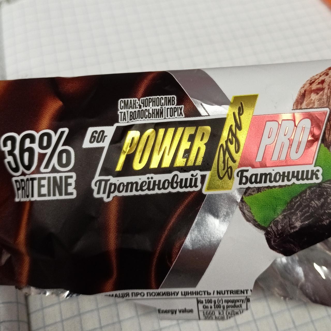 Фото - Протеиновый батрнчик 36% чернослив и греческий орех Power pro