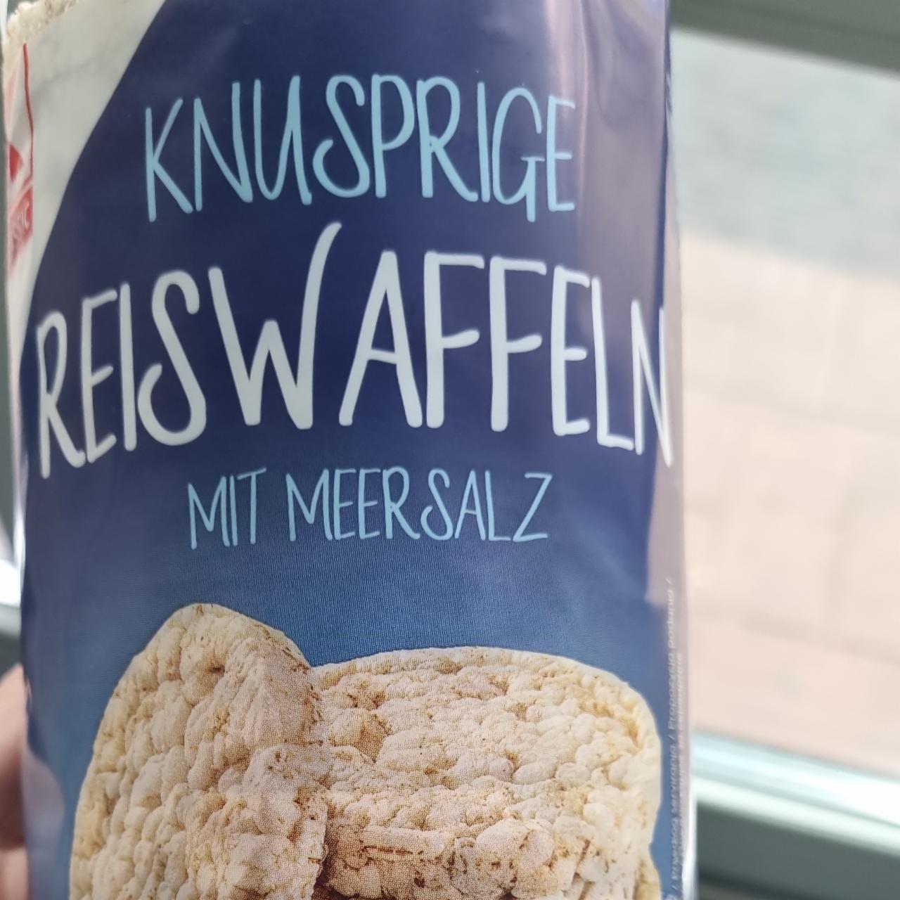 Фото - Хлебцы рисовые с морской солью Knusprige Reiswaffeln Mit Meersalz K-Classic