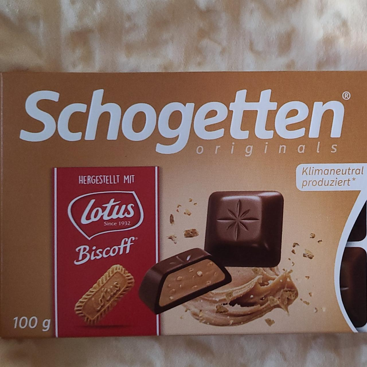 Фото - Шоколад с кусочками печенья Lotus Original Schogetten