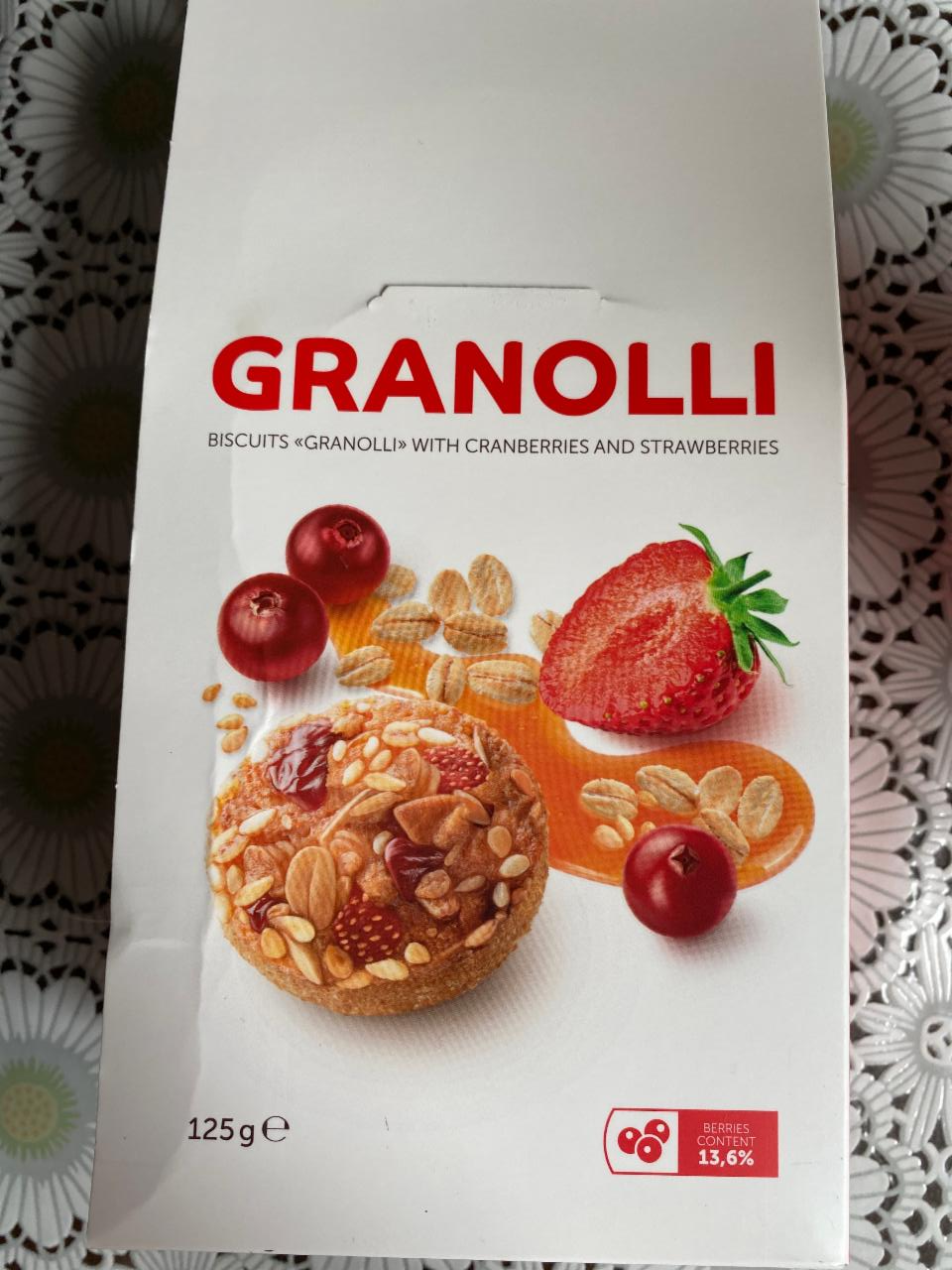 Фото - Печенье с клюквой и клубникой Granolli
