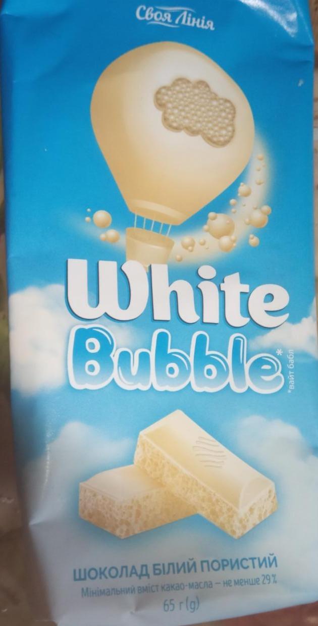 Фото - Шоколад белый пористый White Bubble Своя линия