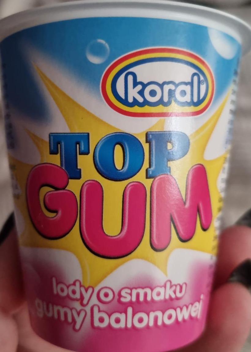 Фото - Мороженое Top Gum Bubble Gum Flavoured Ice Cream Koral
