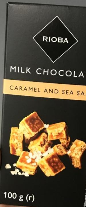 Фото - Молочный шоколад с карамелью и морской солью Rioba