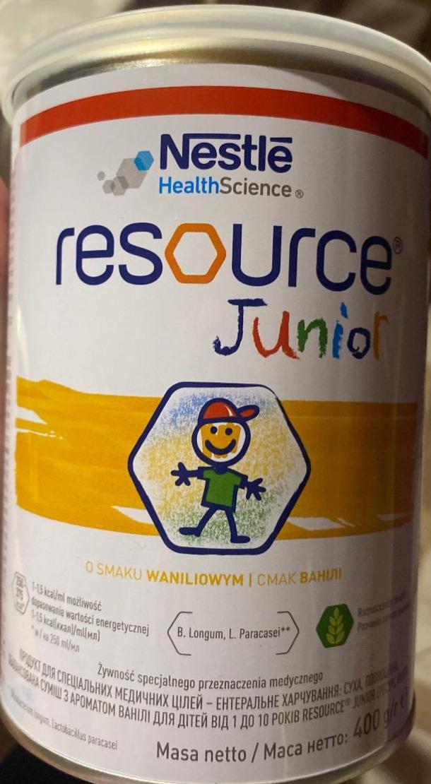 Фото - Энтеральное питание Resource Junior Ресурс Юниор со вкусом ванили для детей от 1 года Nestle