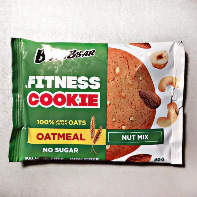 Фото - Печенье овсяное ореховый микс fitness cookie oatmeal Bombbar
