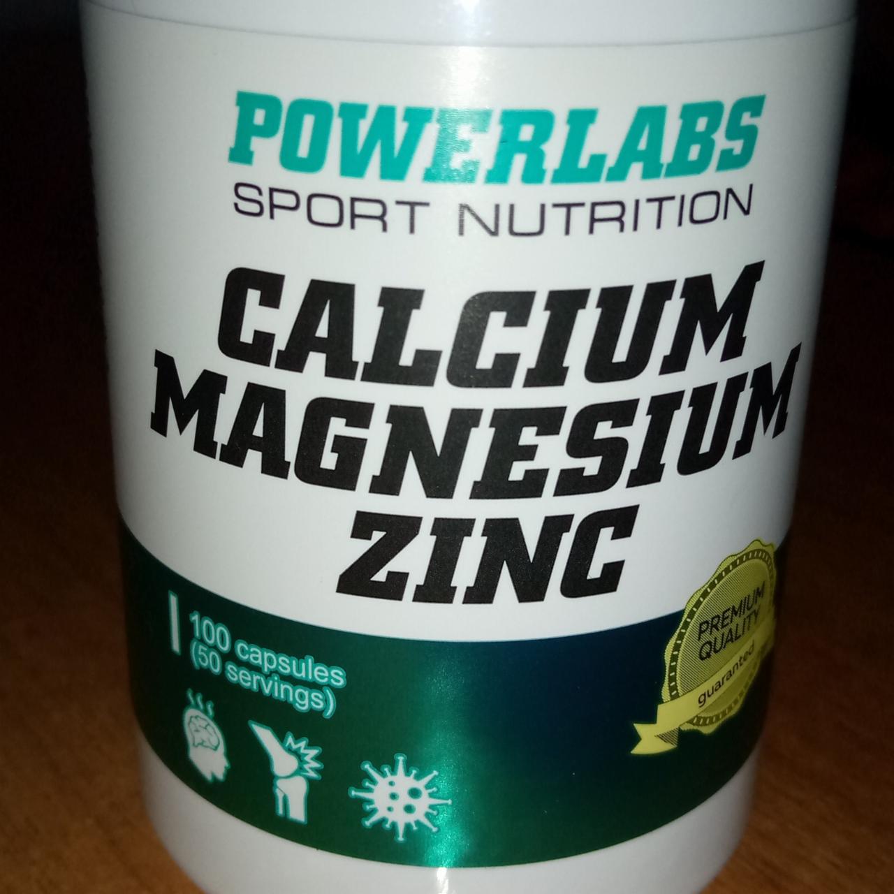 Фото - Calcium Magnesium Zinc Powerlabs