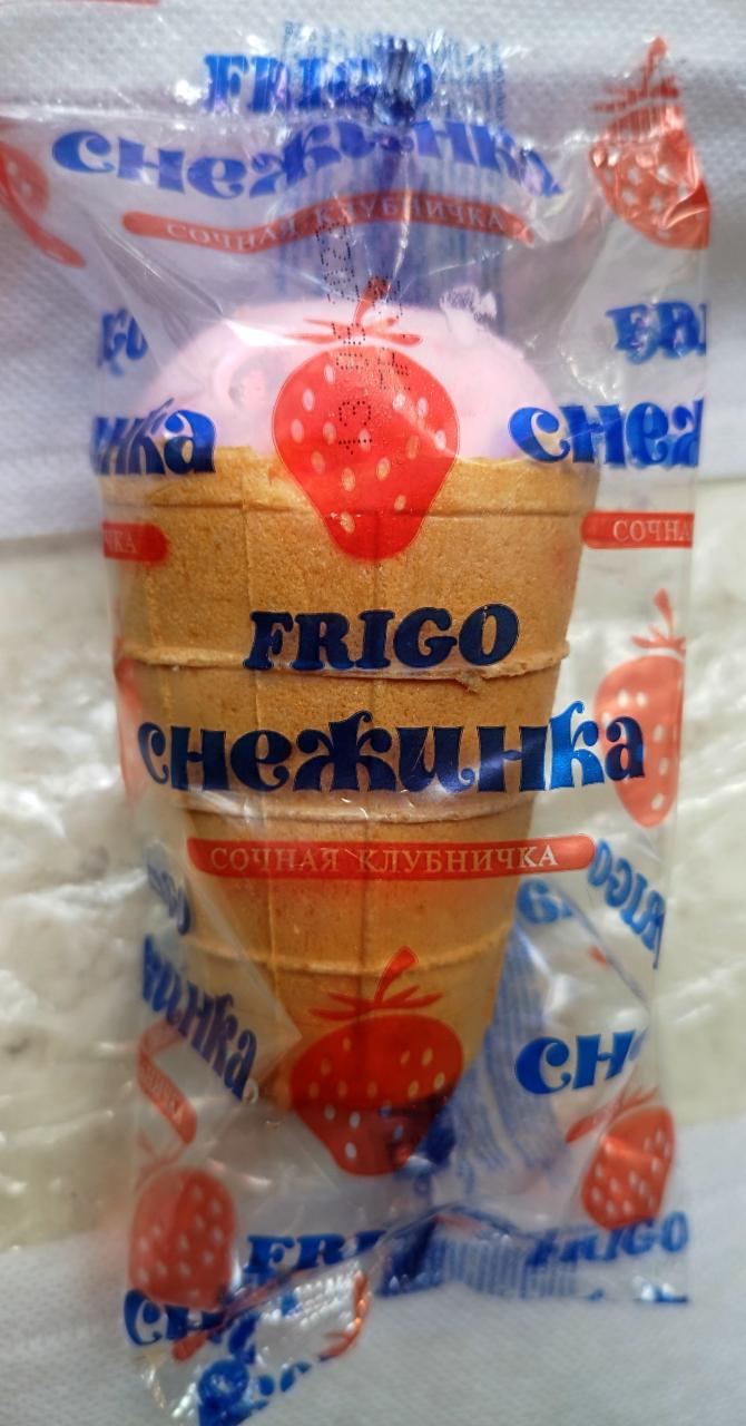 Фото - Мороженое Снежинка сочная клубника Frigo