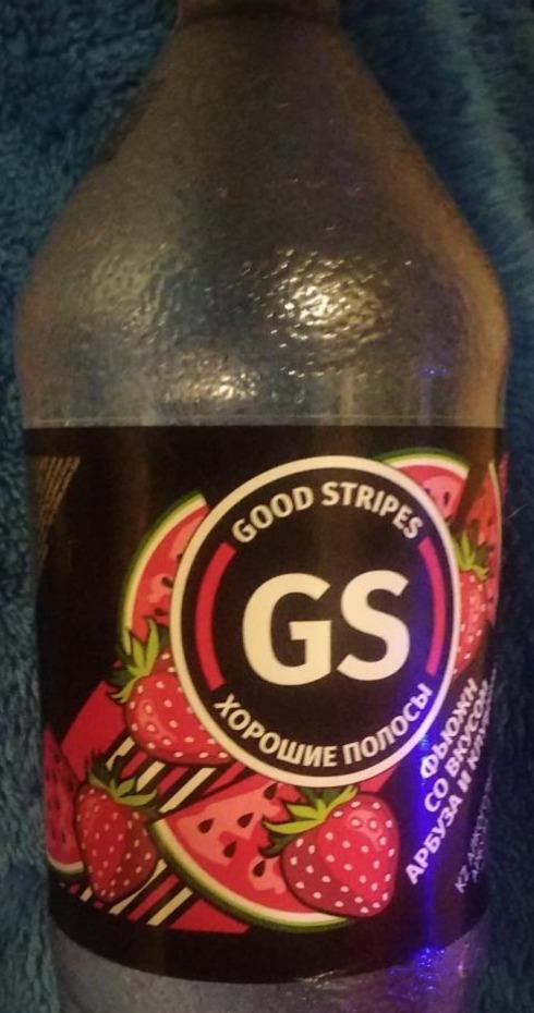 Фото - Напиток среднегазированный Фьюжн со вкусом арбуза и клубники Good Stripes GS Хорошие полосы