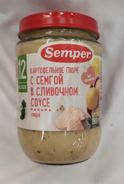 Фото - Картофельное пюре с сёмгой в сливочном соусе Semper