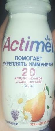 Фото - напиток кисломолочный груша-алтайские травы Actimel