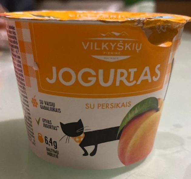 Фото - Йогурт с персиком Vilkyškiu