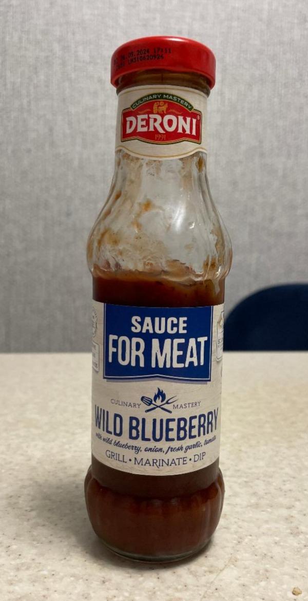 Фото - Соус для мяса Sauce For Meat Wild Blueberry Deroni