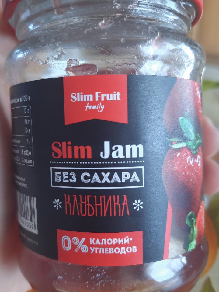Фото - низкокалорийный джем Slim Jam без сахара клубника Slim Fruit