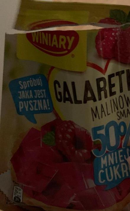 Фото - Желе малиновое Galaretka malinowy smak 50% mniej cukru Winiary