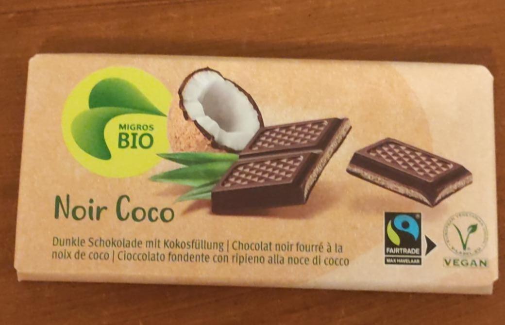 Фото - Шоколад черный с кокосом Noir Choco Migros Bio