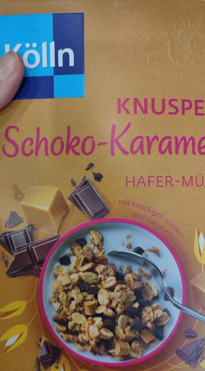 Фото - Мюсли шоколад-карамель Knusper Schoko-Karamell Hafer-Müsli Kölln Kolln