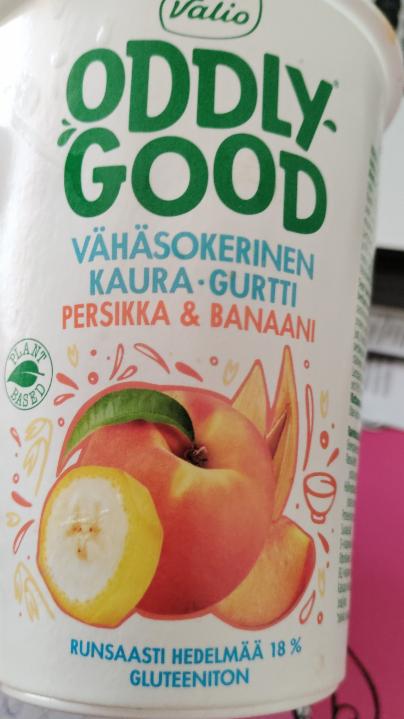 Фото - йогурт на овсяной основе персик банан Oddlygood Valio
