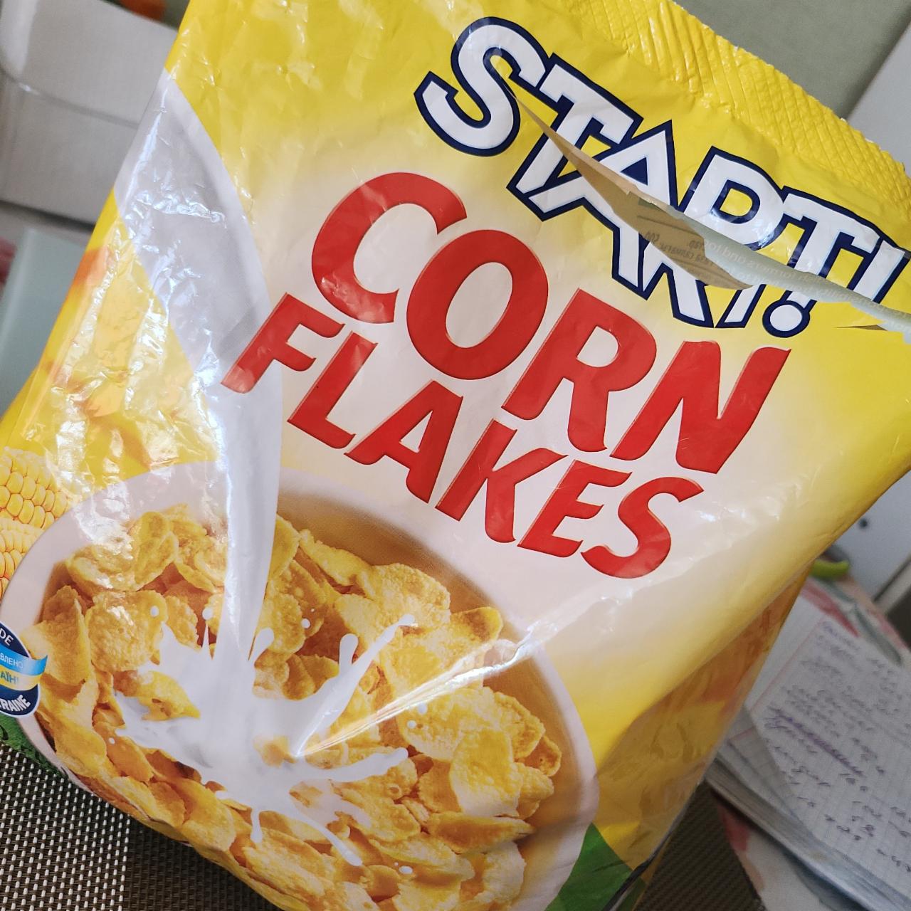 Фото - Кукурузные хлопья натуральные Corn Flakes Start