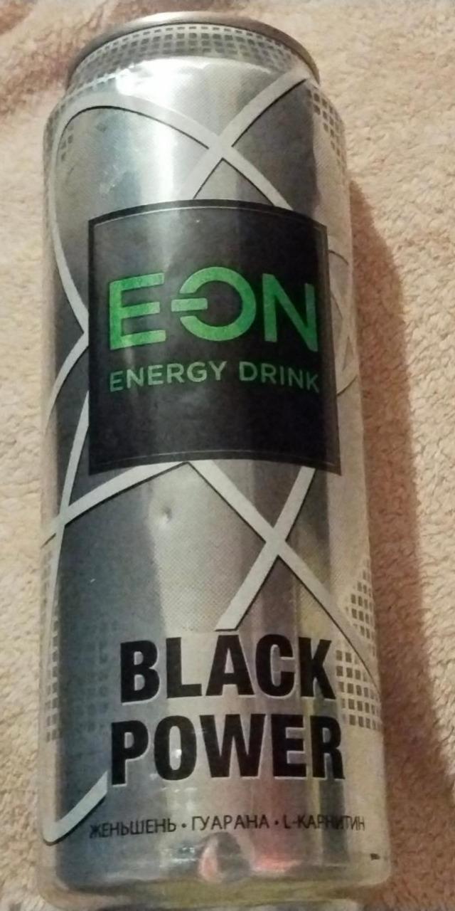 Фото - Напиток энергетический Energy Drink black power original EON