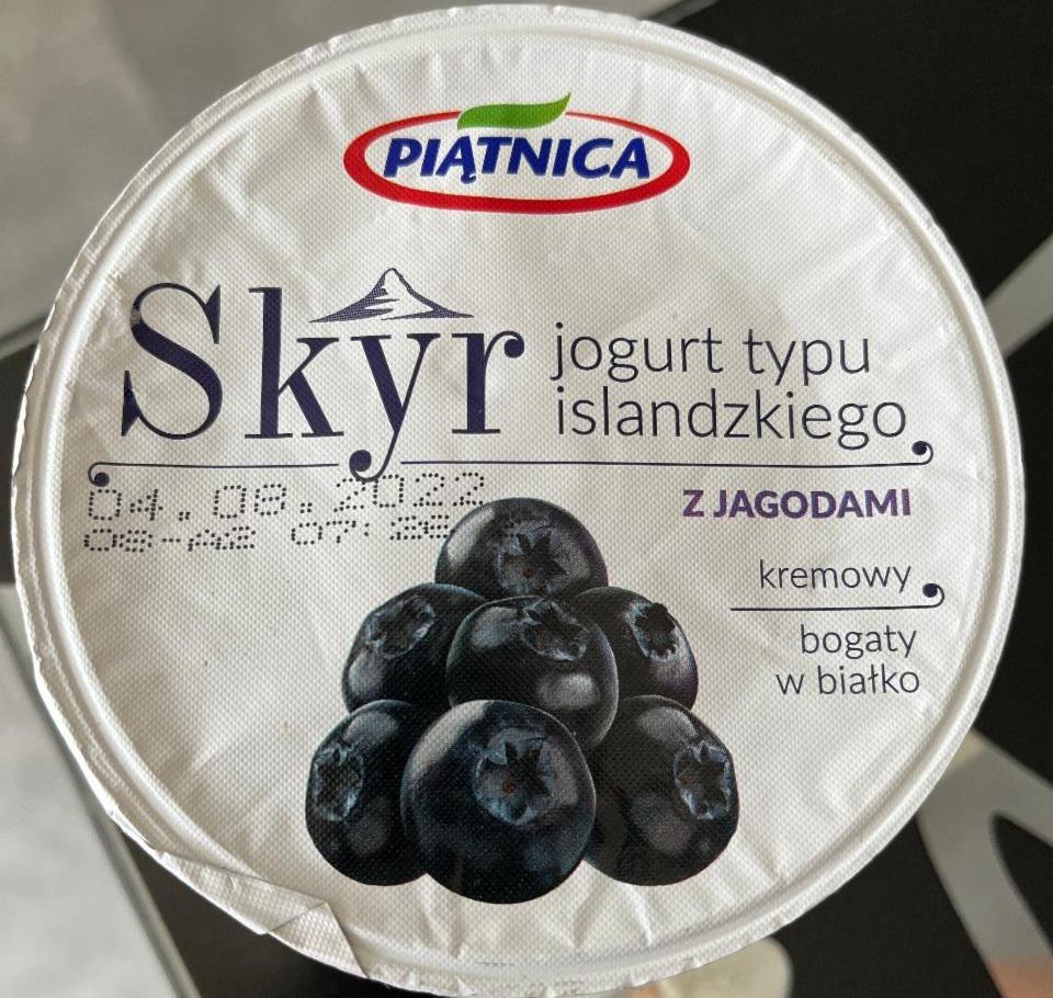Фото - Skyr Jogurt typu islandzkiego z jagodami Piątnica