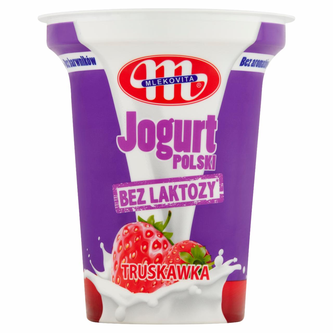 Фото - Йогурт 2% Полуниця без лактозы Польский Mlekovita