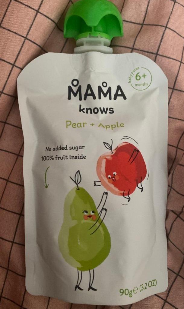 Фото - Пюре груша-яблоко Pear Apple Mama Knows
