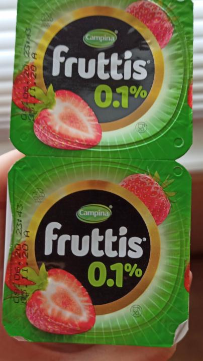 Фото - йогурт клубника 0.1% Fruttis