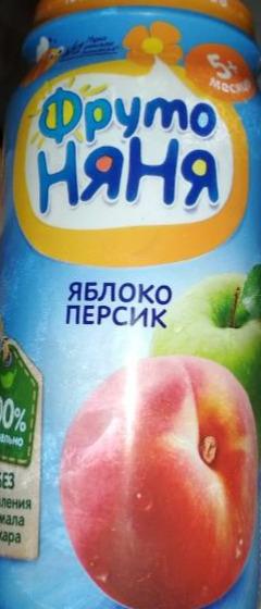 Фото - фруктовое пюре яблоко-персик Фрутоняня