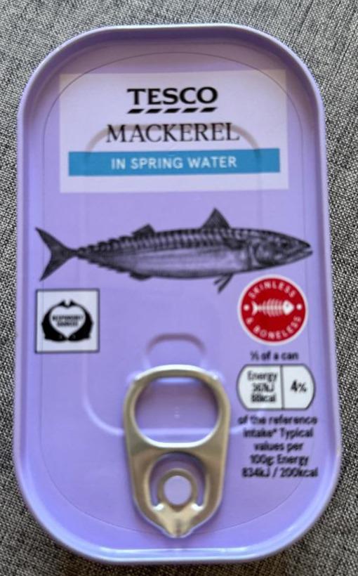 Фото - Mackerel in Spring Water Tesco