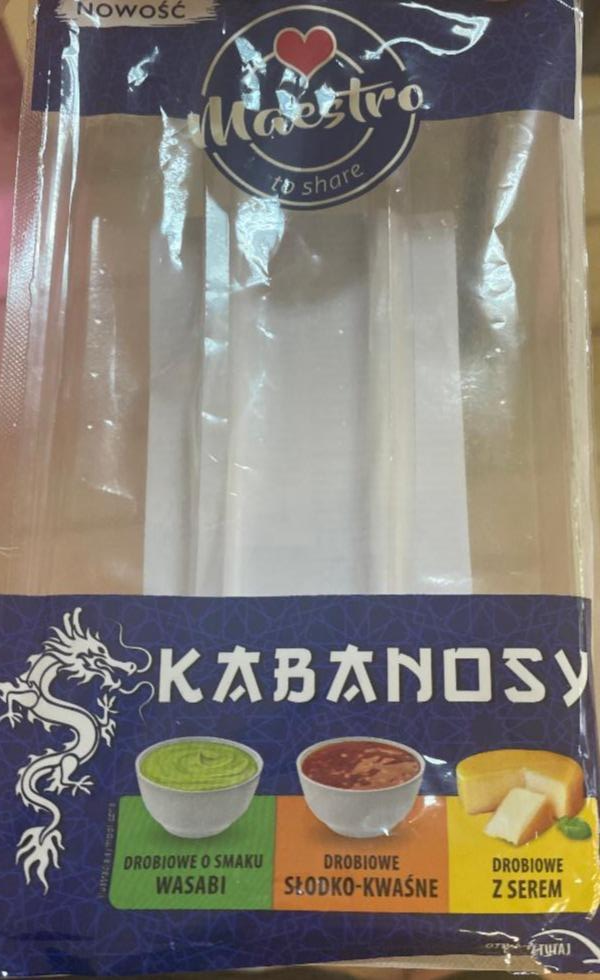Фото - kabanosy колбаски с васаби, сыром Maestro