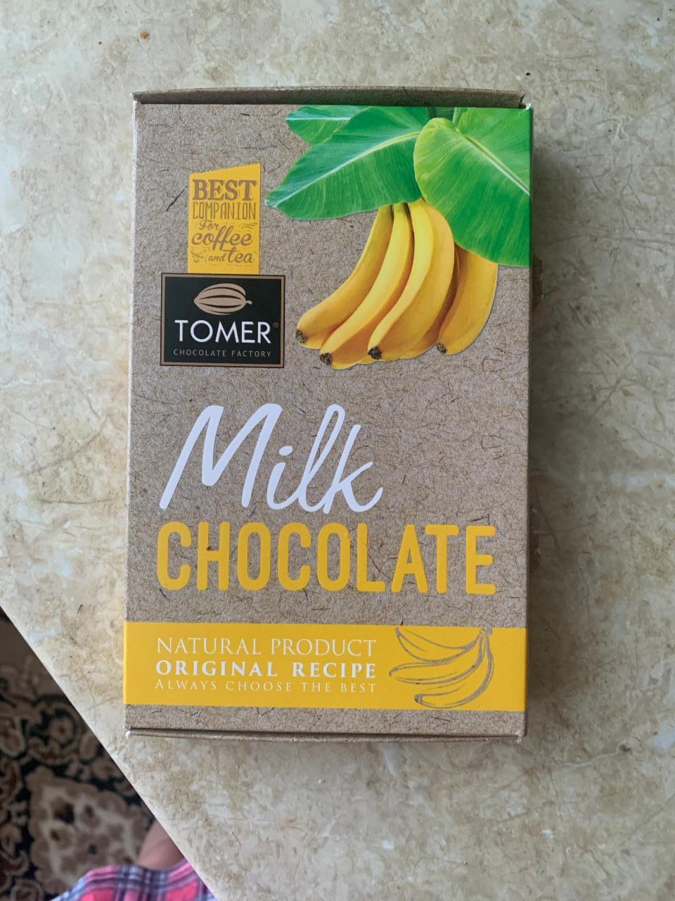 Фото - Шоколад молочный с бананом Milk Chocolate Tomer