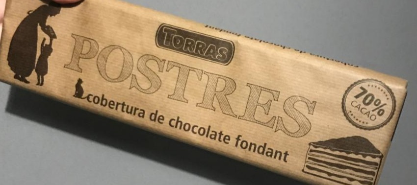 Фото - шоколад Postres Cobetura de chocolate fondant 70% Torras