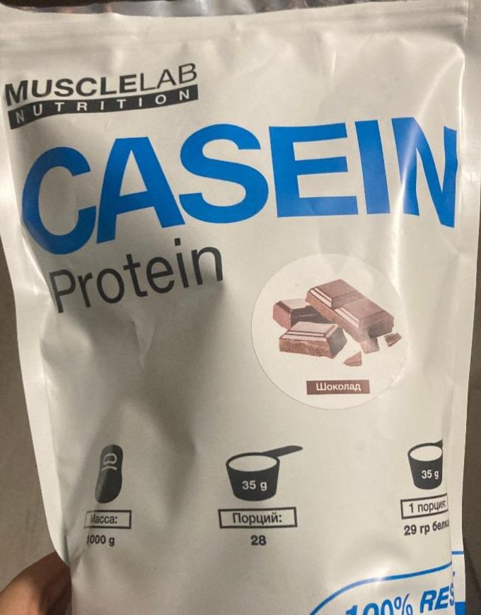 Фото - Напиток сухой концентрат казеин протеин шоколад Casein Protein MuscleLab