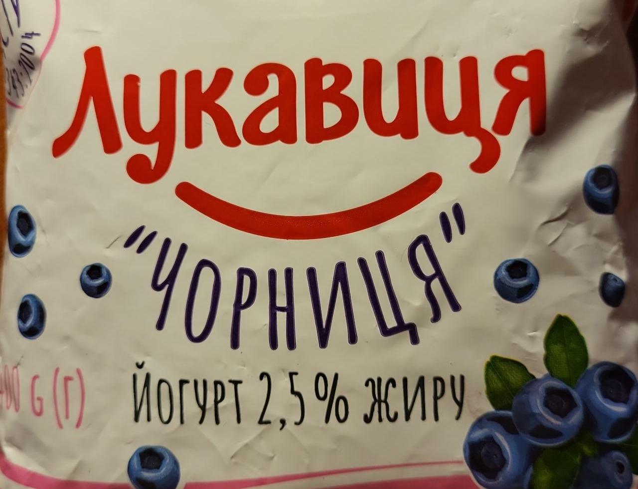 Фото - Йогурт 2.5% черника Лукавиця