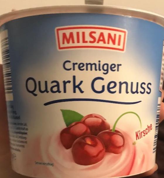 Фото - Десерт творожный вишневый Quark Genuss Milsani